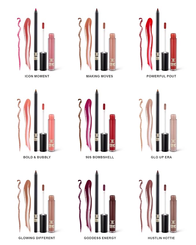 Lip Kit Duo – Bold and Bubbly - TikTok-Viral Precision Liner & Glossy Liquid Lipstick, Clean 2-Step Set with Hydrating Long-Wear Color – Bold Inclusive Beauty for Everyday Konfidence