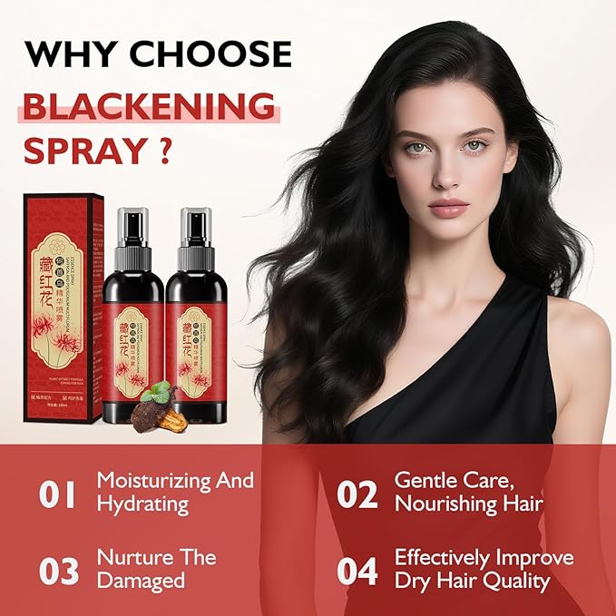 Saffron Hair Spray, Saffron Essence Spray for Hair Care, Nourishing Hair Care, Anti-Loss Root Strengthening, Improve Dryness and Frizz, Leaving Hairs Shiny Non-Frizzy (3 PCS)