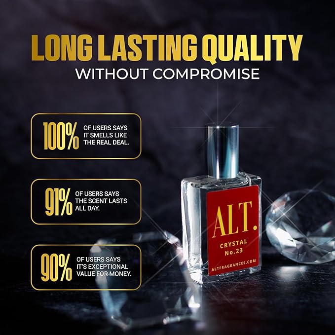 ALT. FRAGRANCES Crystal No. 23 Extrait de Parfum Unisex Perfume Inspired by Baccarat Rouge 540 Perfume 60ml