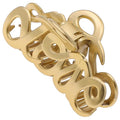 Camila Paris CP3287 French Hair Clip for Women, 3.25 inch Girls Hair Claw Clips Jaw Gold Cellulose, Fashion Durable and Styling Hair Accessories for Women, Strong Hold No Slip Grip, Made in France