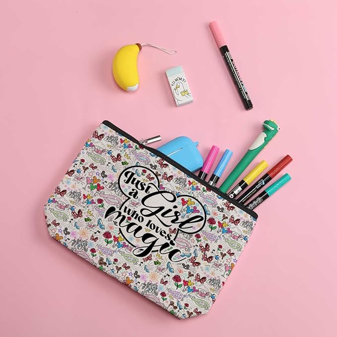 Cute Mouse Cartoon Movies Mouse Themed Gifts Magic Makeup Bag Graduation Nurse Mothers Day Birthday Animal Lovers Gifts for Girls Women Movie Gifts for Cartoon Lovers Best Friend Daughter Cosmetic Bag