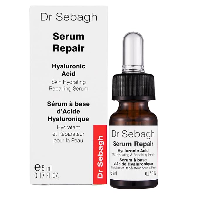 Dr Sebagh Serum Repair (0.17 fl oz) - Award-Winning Hyaluronic Acid Facial Hydrator - Anti Aging & Wrinkle - Skin Moisturizing & Repairing Formula - Collagen Boosting Youthful Glow For Women & Men