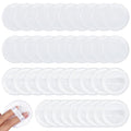 40PCS Cotton Powder Puffs Pure Cotton Soft Washable Loose Powder Puff Makeup Puffs for Powders Foundation with Ribbon 2.36 Inch Round Makeup Dusting Powders Puff for Loose Body Wet Dry