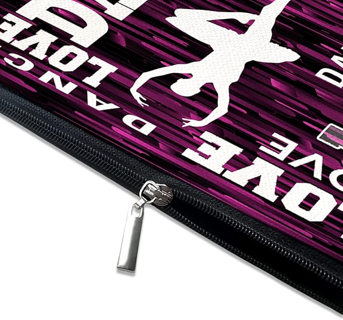 Cute Makeup Bag for Purse Canvas Waterproof Funny Cosmetic Bags for Women Zipper Travel Toiletry Pouch-Dance Makeup Bags