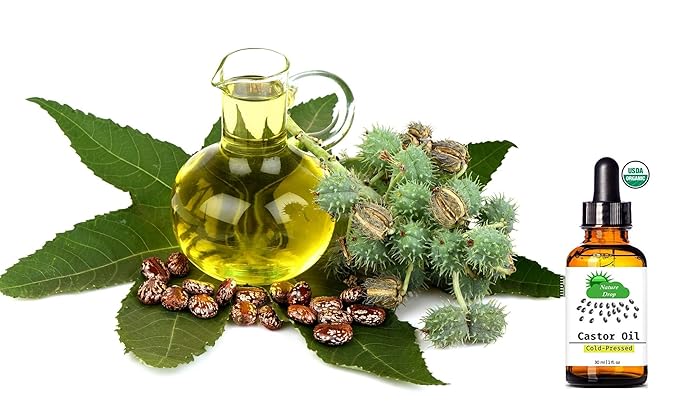 Organic Castor Oil,1 oz - 100% USDA Certified Pure Cold Pressed Hexane free - Best oil Growth For Eyelashes, Hair, Eyebrows, Face and Skin, Triple Filtered, Great for Acne