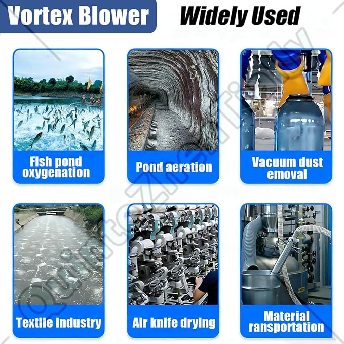 Vortex Ring Regenerative Blower, Single Phase High-Pressure Industrial Vacuum - Image 7
