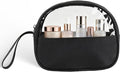 Small Clear Travel Makeup Bag, Waterproof Leak-Proof Toiletry Bag for Women, Simple Transparent Cosmetic & Makeup Bag Organizer