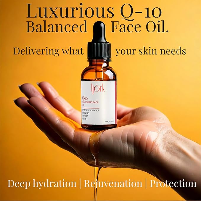Q-10 Nourishing Face Oil | Potent Rejuvenating Oil Empowered With Vitamin A+C+E | Enhances the Efficacy of Other Skin Products