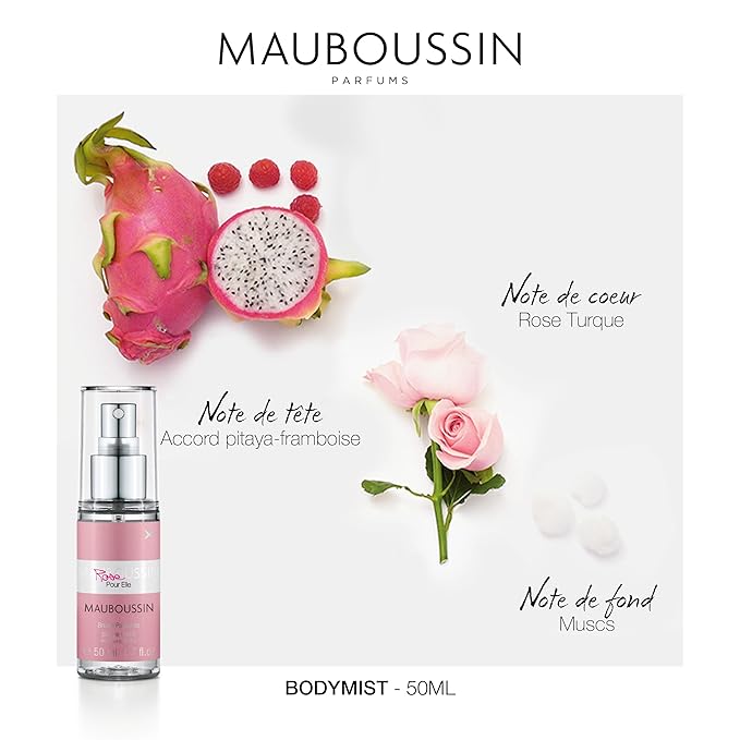 Mauboussin - Pour Elle Body Mist Set 3x50ml (3x1.7 Fl Oz) : Pour Elle, Elixir & Rose