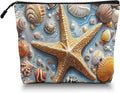 Cosmetic Bags Travel Makeup Toilet Case Waterproof Pouch for Women Girls 6.7X9.45inches - The Enchanting Allure of Marine Treasures