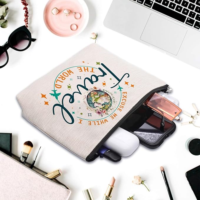 Travel Gifts for Women: Cosmetic Bag - Best for International Travelers & Weekend Trips