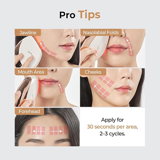 Aalok Fitsera | Near-Infrared Red Light Home Facial Device for Firming, Skin Rejuvenation