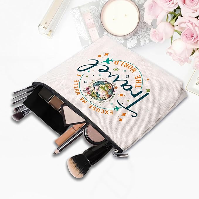 Travel Gifts for Women: Cosmetic Bag - Best for International Travelers & Weekend Trips