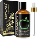 MAYJAM 3.38FL.OZ Green Apple Fragrance Oils with Glass Dropper, 100ML Essential Oils for Diffusers for Home, Long Lasting Scented Oils for Diffusers Soap Candle Making