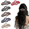 Vintage French Barrette Hair Clips, Hair Barrettes Hair Accessories for Women Girls, Elegant Retro Non Slip Clip with Classic Design Thick to Thin, Stylish Accessories Hair (Color Mixing A, 6PCS)