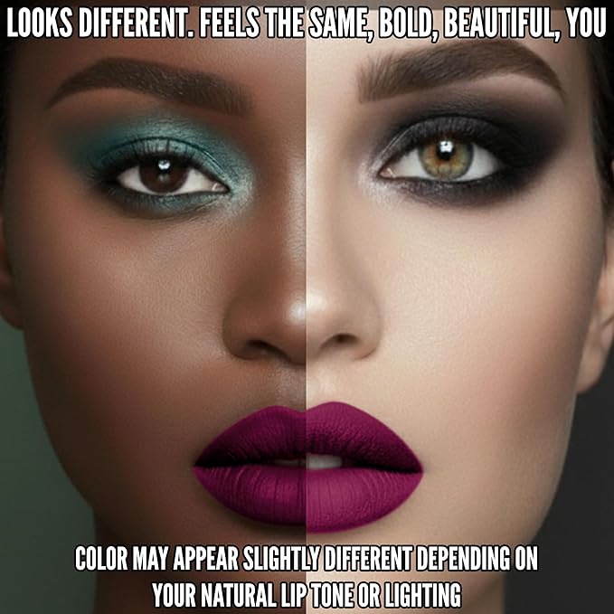 Mynena Dark Purple Long Lasting Lipstick for Women Waterproof & Transfer-Proof | Hydrating with Shea Butter | Bold Pigment Matte Color Lip Stain | Talc-Free & Vegan Product that Performs | Viola