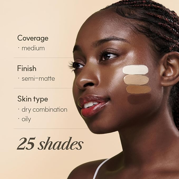 THE FACE SHOP Ink Lasting Liquid Foundation, Full Coverage, 72‑Hour Wear Semi‑Matte Finish, Makeup with Bakuchiol, W330 Amber, 0.84 Fl. Oz.