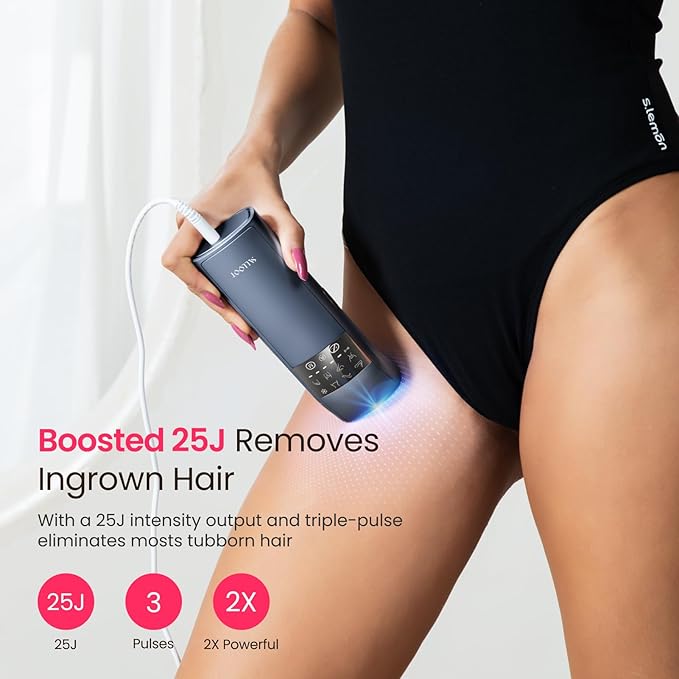 TRIPLE-Pulse IPL Laser Hair Removal, 12cm² Sapphire 37°F Ice-Cooling Contact, Hair Removal Device for Women and Men, Permanent Hair Removal at Home for Legs, Face, Bikini, Armpits, Trinity iGlow 10