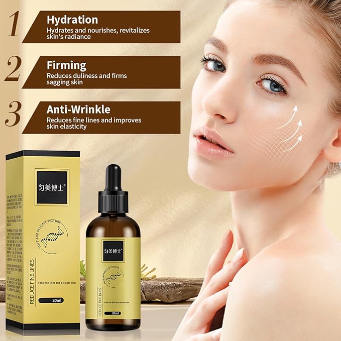 2pcs Anti-wrinkle Firming Serum, Firm and Plump Face Serum, Anti-Aging & Wrinkles Lifting & Firming Essence, Anti-Wrinkle Facial Essence for All Skin Types, Hydrate & Moisturize