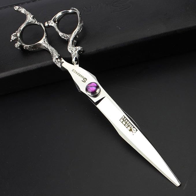 6/7-inch professional hairdresser set, stainless steel scissors hairdresser's exclusive hairdresser. (8-Zoll-Flachschere)