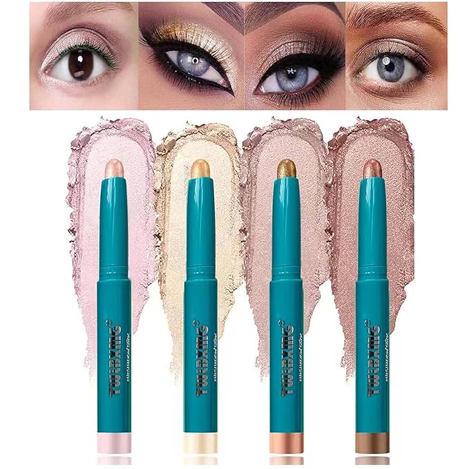 Eyeshadow Stick Eye Shadow Brightener Stick Eyeliner Pencil Cream Shimmer Glitter Smooth Eyeshadow Stick Pencil Nude Korea Primer Highlighter Natural Waterproof Long Lasting Mauve Soft Pink # 01