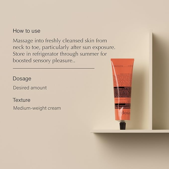 Aesop Rind Concentrate Body Balm | Lightweight, Fast-Absorbing Hydration with Pink Grapefruit, Orange Rind, Lemon Rind, Aloe Vera & Nut Oils | Bright Citrus Fresh Scent | 100 mL / 3.4 oz
