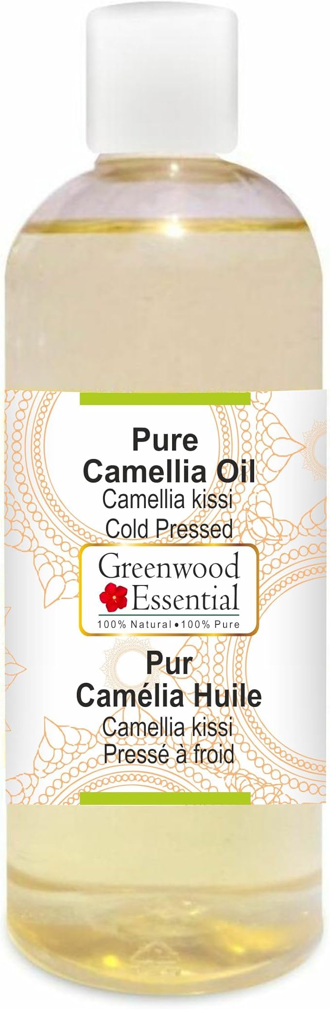 Greenwood Essential Pure Camellia Oil (Camellia kissi) Cold Pressed 200ml (6.76 oz)