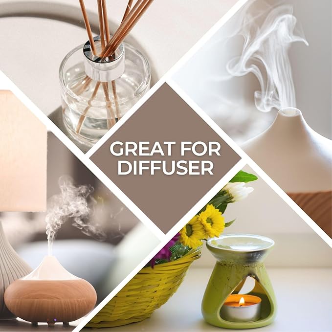 Benatu Summer Premium Fragrance Oils Set for Diffuser, Candle, Soap Making - Fruity Scents Aromatherapy Perfume Oil Gift for Home (Lime Basil, Cucumber, Peach, Strawberry, Melon, Blackberry Bay) 6 Pcs