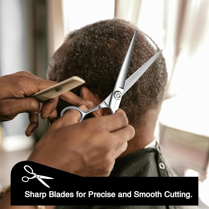 YASAKA 6.5 Inch Professional Hair Cutting Shears Set, Professional Barber Scissors Kit for Hairdresser Hairstylist, Extremely Sharp Haircutting Hairdressing Trimming Scissor Sets for Women