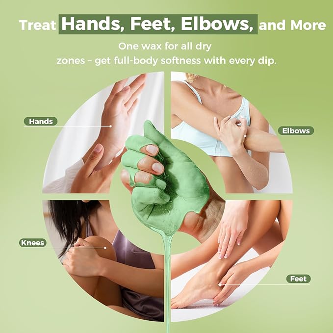 Paraffin Wax Refills 10 Packs for Paraffin Wax Bath Machine - for Dry Cracked Skin on Hands, Feet, Elbows - Moisturizing Hydration to Relieve Stiff Muscles & Joints (Aloe vera)