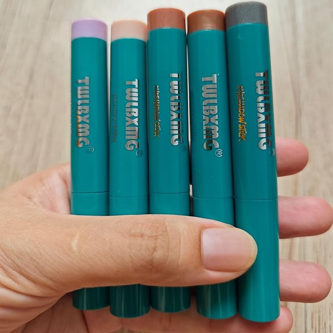 Eyeshadow Stick Eye Shadow Brightener Stick Eyeliner Pencil Cream Shimmer Glitter Smooth Eyeshadow Stick Pencil Nude Korea Primer Highlighter Natural Waterproof Long Lasting Mauve Soft Pink # 01