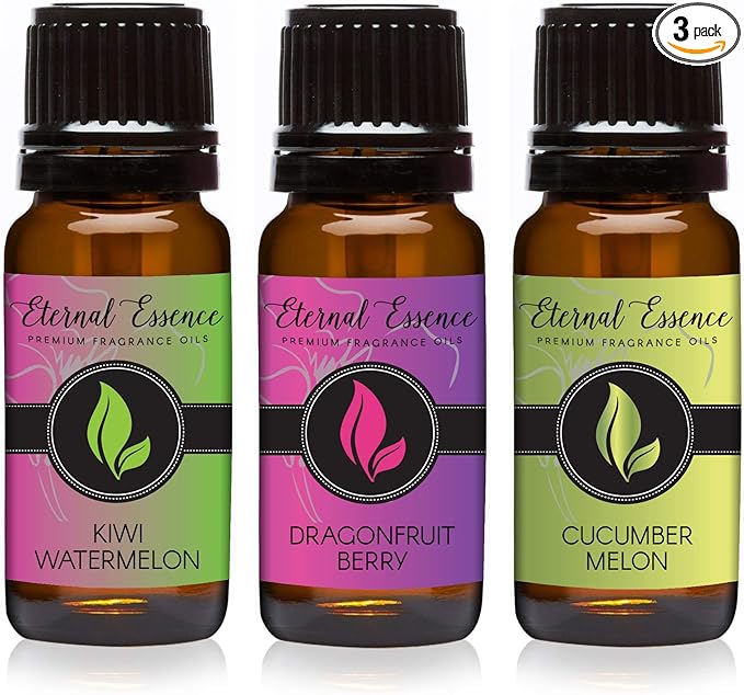 Trio (3) - Dragonfruit Berry, Kiwi Watermelon & Cucumber Melon - Premium Fragrance Oil Trio - 10ML