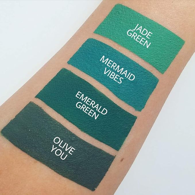 Aromi Matte Liquid Lipstick | Long Wear, Bright Green Lip Color, Vegan + Cruelty-free, Unique Shade for Women, Waterproof (Jade Green)