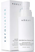 NAELI AHA/BHA Exfoliating Face Wash - 10% Glycolic Acid & Salicylic Acid Cleanser, Anti Aging Acne & Wrinkle Reducing Facial Exfoliant, Pore Minimizer & Brightening Gel, 4 oz