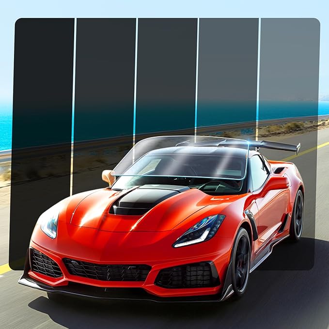 5% VLT Ceramic Car Window Tint Film (20In x 20Ft), 99% UV & 96% IRR Blocks, 5-Layer Automotive Tints for Privacy Sun & Glare Protection Heat Blocking Scratch Resistant