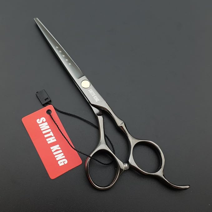 6.0 Inches Professional hair cutting thinning scissors set with razor (Gray)