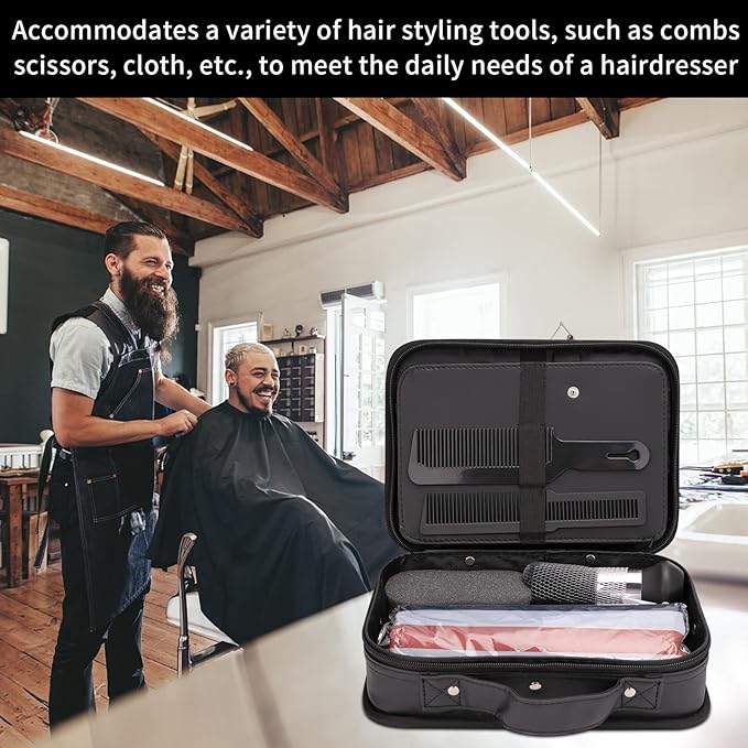 Hair Cutting Kit, 22 Pcs Professional Barber/Hair Salon Tool Set, Barber Bag Includes Hairdressing Scissors Shears, Barber Cape, Combs... Complete Hair Cutting Kit for Barber, Salon, Home Use