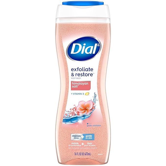 Dial Body Wash, Exfoliate & Restore Himalayan Salt, 16 fl oz, Pack of 11