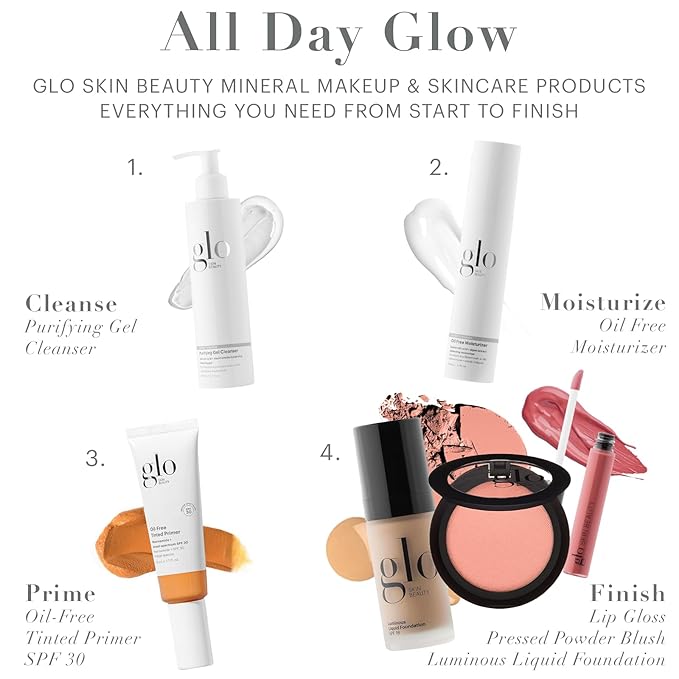 Glo Skin Beauty Blush (Soleil) - Pressed Powder Blush for Cheeks, High Pigment Mineral Face Makeup Creates a Natural, Healthy Glow