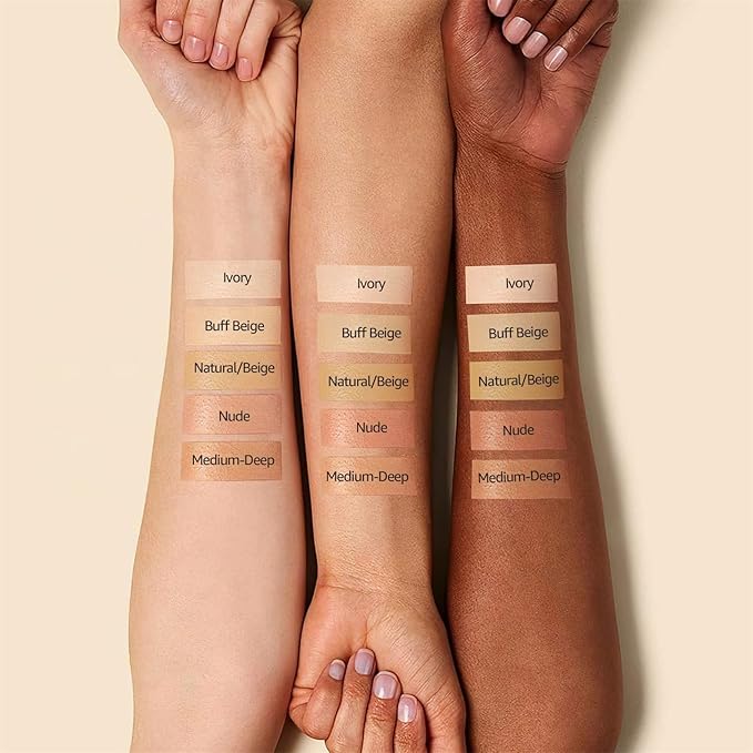 Mushroom Head Air Cushion CC Cream - BB Cream Face Makeup Foundation for Mature Skin Moisturizing Concealer Brighten Long-Lasting, Even Skin Tone for All Skin Types (2PCS Ivory)