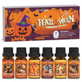 Halloween Fragrance Oils Set, Essential Oil for Diffuser, Diffuser Oil, Use for Soap Candle Making,Caramel Apples, Pumpkin Pie, Candy Corn, Halloween Cookies, Popcorn Balls, Snickers Bars