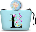 Birthday Friendship Bridesmaid Team Gifts for Employees Women Mom Aunt Daughter Teenage Girl Personalized Make up Cosmetic Bag Travel with Mirror Mothers Day Christmas Graduation L