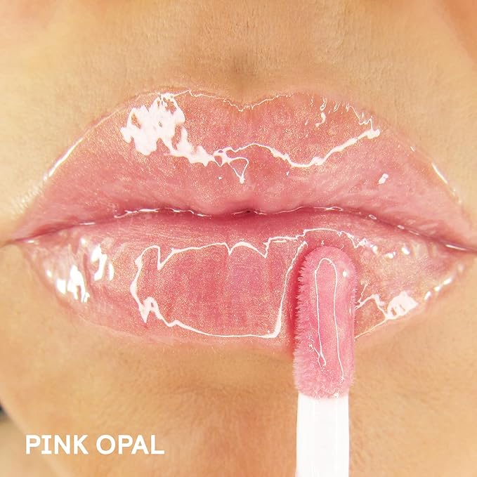 Winky Lux Pink Opal Very There Lip Oil - Hydrating Nude Pink Gloss with Jojoba Oil, Non-Sticky Glossy Lip Oil, Tinted Pink Shimmer Gloss for Juicy Lips & Soft Vanilla Scent