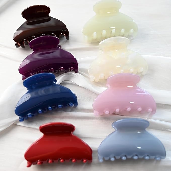Handmade Celluloid Acetate French Design Barrettes Tortoise Shell Claws Hair Claw Luxury Fashion Accessories Hair Clip for Women (chocolate)