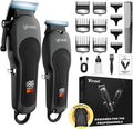 Yineel Hair Clippers for Men, Professional Cordless Clippers & Trimmer Set, Super Quiet, Clippers for Hair Cutting Kit with LED Display, Gift for Men Women Barber Kid