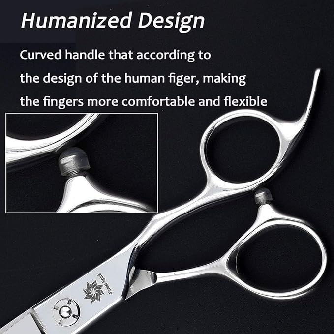 Dream Reach Hair Cutting Scissors Professional Barber Shears, 6.0 inch Hairdressing Regular Scissor Salon Razor Edge Hair Cutting Shear Japanese 440C Stainless Steel
