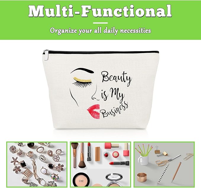 Makeup Artist Gifts for Women Cosmetic Bag Makeup Lover Gift for Lash Girl Beautician Hairdresser Thank You Present for Stylist Cosmetology Graduation Travel Cosmetic Pouch Christmas Birthday Present