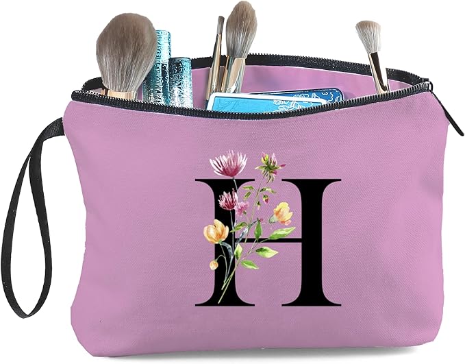 Birthday Inspirational Bridesmaid Proposal Team Small Gifts for Women Mom Aunt Teacher Sister Coworkers Makeup Cosmetic Bag Travel with Mirror Mothers Day Christmas Graduation H