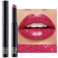 Rose Red Lipstick For Women Matte Nude Glitter Highly Pigmented Moisturizing Lip stick Hypoallergenic Waterproof Long Lasting Lipsticks Quick Makeup Lightweight Portable # 08