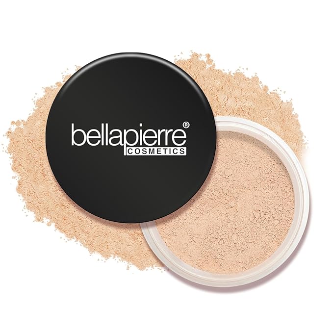 Bellapierre Mineral Foundation SPF 15 – Loose Powder Foundation, Full Coverage Mineral Makeup with Matte Finish – Vegan, Cruelty Free, Hypoallergenic, Oil & Talc Free – 0.32 oz - Porcelain
